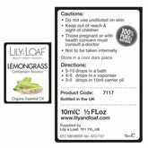 Lemongrass Organic Essential Oil